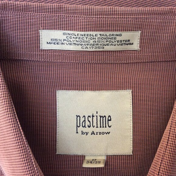 Men's ARROW Dress Shirt 17 34/35 - Picture 2 of 2